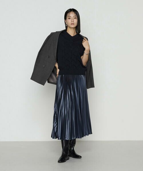 COMME CA COMFORT / コムサ・コンフォート（Lサイズ） ニット・セーター | 〔 TALLサイズ 〕 コットンポリエステルリリヤーン ニットベスト | 詳細2