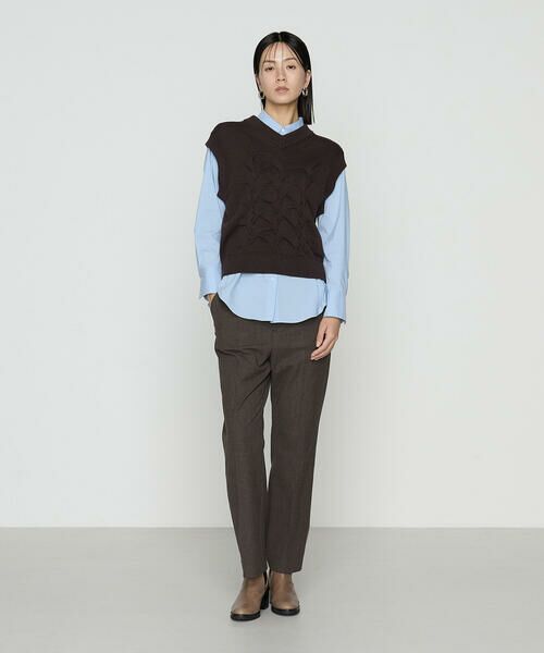 COMME CA COMFORT / コムサ・コンフォート（Lサイズ） ニット・セーター | 〔 TALLサイズ 〕 コットンポリエステルリリヤーン ニットベスト | 詳細15