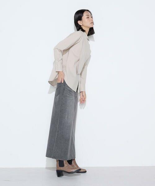 COMME CA COMFORT / コムサ・コンフォート（Lサイズ） シャツ・ブラウス | 〔 TALLサイズ 〕 コットンナイロンシャンブレー カーチフ付きシャツ | 詳細11