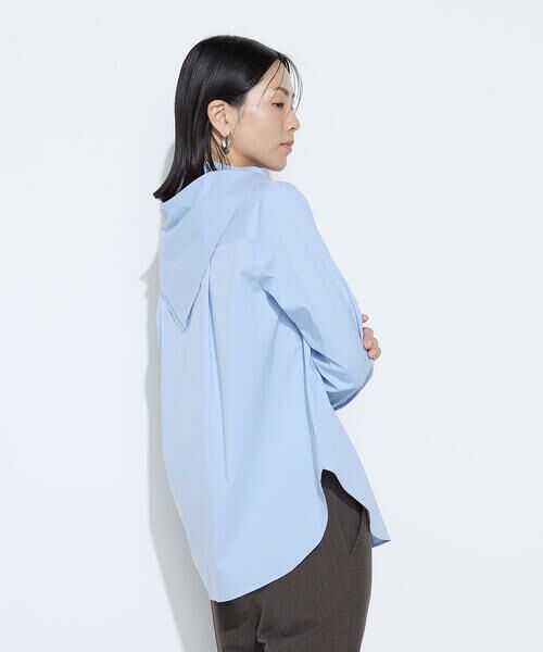 COMME CA COMFORT / コムサ・コンフォート（Lサイズ） シャツ・ブラウス | 〔 TALLサイズ 〕 コットンナイロンシャンブレー カーチフ付きシャツ | 詳細29