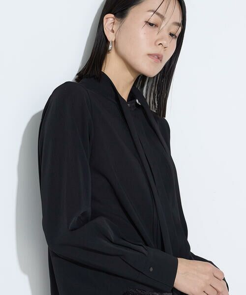 COMME CA COMFORT / コムサ・コンフォート（Lサイズ） シャツ・ブラウス | 〔 TALLサイズ 〕 フィネスボイル ボウタイシャツ | 詳細13