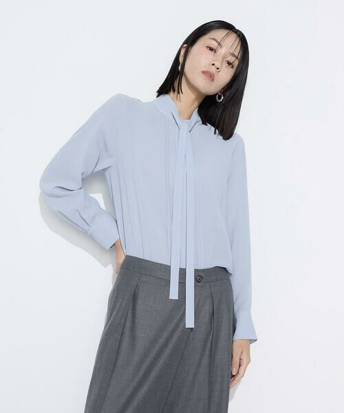 COMME CA COMFORT / コムサ・コンフォート（Lサイズ） シャツ・ブラウス | 〔 TALLサイズ 〕 フィネスボイル ボウタイシャツ | 詳細28