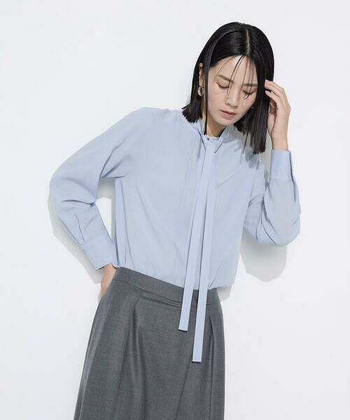 COMME CA COMFORT / コムサ・コンフォート（Lサイズ） シャツ・ブラウス | 〔 TALLサイズ 〕 フィネスボイル ボウタイシャツ | 詳細29