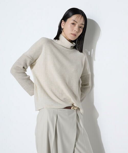 COMME CA COMFORT / コムサ・コンフォート（Lサイズ） カットソー | 〔 TALLサイズ 〕 ウールブークレー  ボトルネックプルオーバー | 詳細20