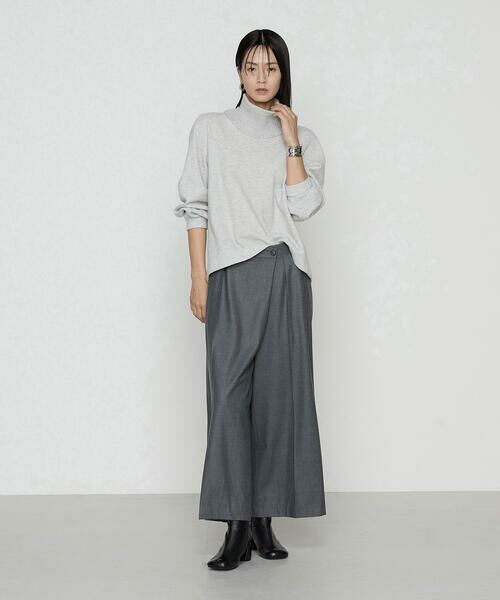 COMME CA COMFORT / コムサ・コンフォート（Lサイズ） カットソー | 〔 TALLサイズ 〕 ウールブークレー スヌード付きプルオーバー | 詳細2
