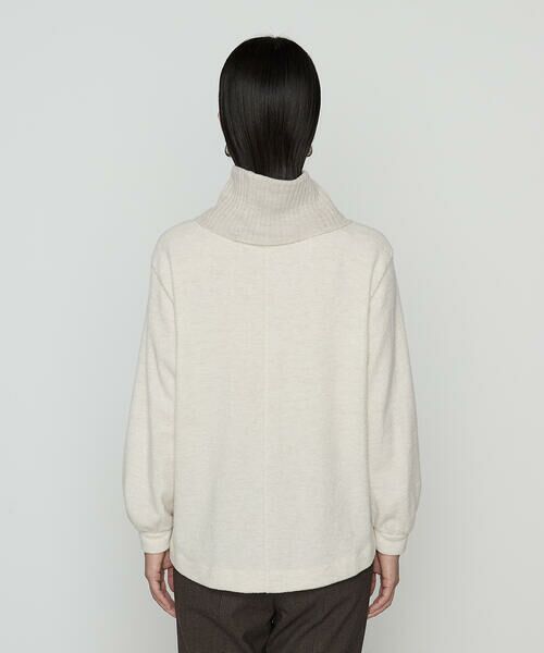 COMME CA COMFORT / コムサ・コンフォート（Lサイズ） カットソー | 〔 TALLサイズ 〕 ウールブークレー スヌード付きプルオーバー | 詳細15