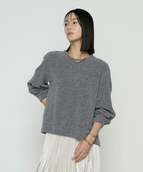 COMME CA COMFORT / コムサ・コンフォート（Lサイズ） カットソー | 〔 TALLサイズ 〕 ウールブークレー スヌード付きプルオーバー | 詳細28