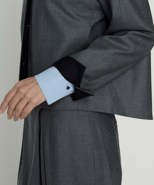 COMME CA COMFORT / コムサ・コンフォート（Lサイズ） セットアップ | 〔 TALLサイズ 〕 【セットアップ対応】ストレッチフラノノーカラージャケット | 詳細19