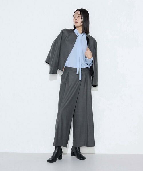 COMME CA COMFORT / コムサ・コンフォート（Lサイズ） セットアップ | 〔 TALLサイズ 〕 【セットアップ対応】ストレッチフラノノーカラージャケット | 詳細25