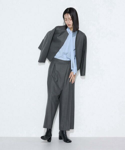 COMME CA COMFORT / コムサ・コンフォート（Lサイズ） セットアップ | 〔 TALLサイズ 〕 【セットアップ対応】ストレッチフラノノーカラージャケット | 詳細26