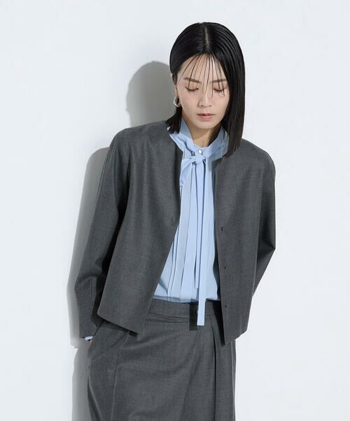 COMME CA COMFORT / コムサ・コンフォート（Lサイズ） セットアップ | 〔 TALLサイズ 〕 【セットアップ対応】ストレッチフラノノーカラージャケット | 詳細27