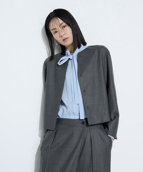 COMME CA COMFORT / コムサ・コンフォート（Lサイズ） セットアップ | 〔 TALLサイズ 〕 【セットアップ対応】ストレッチフラノノーカラージャケット | 詳細28