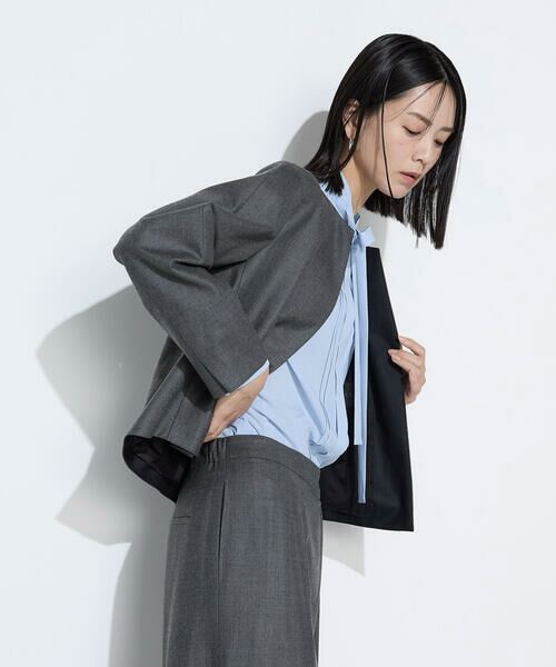 COMME CA COMFORT / コムサ・コンフォート（Lサイズ） セットアップ | 〔 TALLサイズ 〕 【セットアップ対応】ストレッチフラノノーカラージャケット | 詳細30