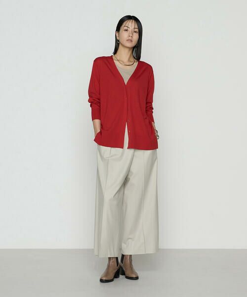 COMME CA COMFORT / コムサ・コンフォート（Lサイズ） セットアップ | 〔 TALLサイズ 〕 【セットアップ対応】ストレッチフラノ アシンメトリータックワイドパンツ | 詳細4