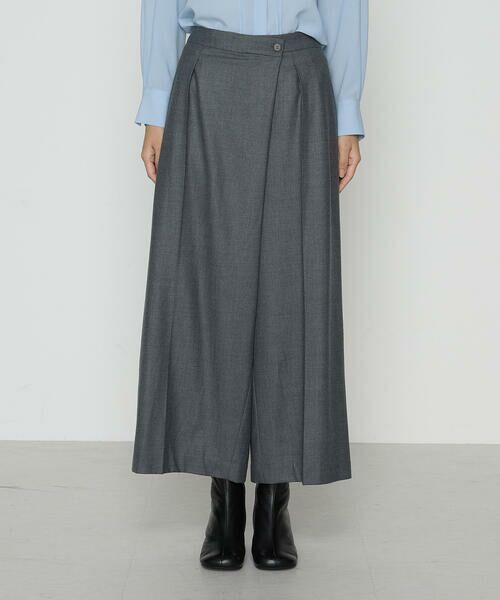 COMME CA COMFORT / コムサ・コンフォート（Lサイズ） セットアップ | 〔 TALLサイズ 〕 【セットアップ対応】ストレッチフラノ アシンメトリータックワイドパンツ | 詳細17