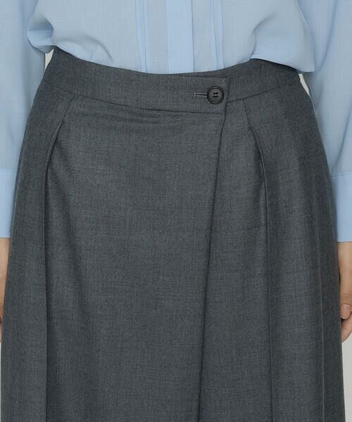 COMME CA COMFORT / コムサ・コンフォート（Lサイズ） セットアップ | 〔 TALLサイズ 〕 【セットアップ対応】ストレッチフラノ アシンメトリータックワイドパンツ | 詳細20