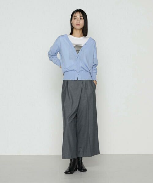 COMME CA COMFORT / コムサ・コンフォート（Lサイズ） セットアップ | 〔 TALLサイズ 〕 【セットアップ対応】ストレッチフラノ アシンメトリータックワイドパンツ | 詳細12