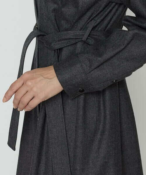 COMME CA COMFORT / コムサ・コンフォート（Lサイズ） ロング・マキシ丈ワンピース | 〔 TALLサイズ 〕 ストレッチウールサキソニー ドレス | 詳細10