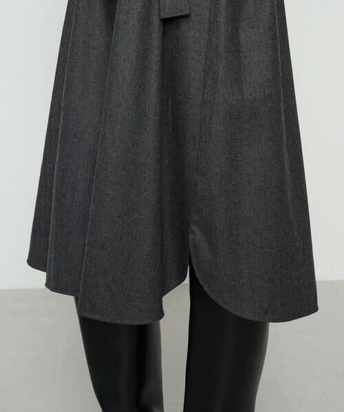 COMME CA COMFORT / コムサ・コンフォート（Lサイズ） ロング・マキシ丈ワンピース | 〔 TALLサイズ 〕 ストレッチウールサキソニー ドレス | 詳細12