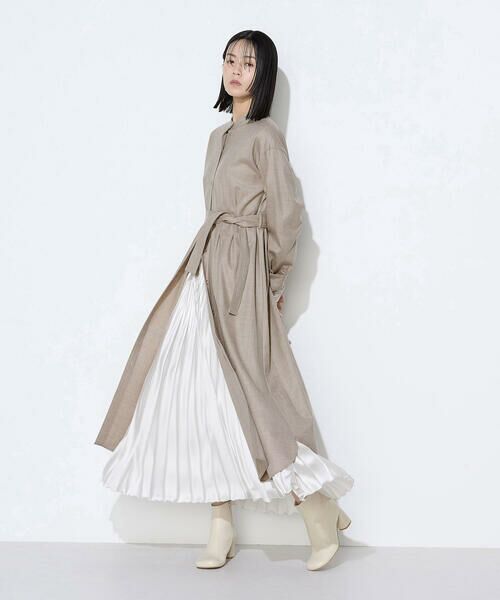 COMME CA COMFORT / コムサ・コンフォート（Lサイズ） ロング・マキシ丈ワンピース | 〔 TALLサイズ 〕 ストレッチウールサキソニー ドレス | 詳細25