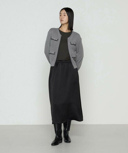 COMME CA COMFORT / コムサ・コンフォート（Lサイズ） ニット・セーター | 〔 TALLサイズ 〕 シルクコットン ベーシックニットプルオーバー | 詳細1