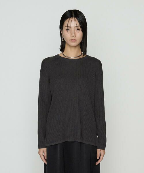 COMME CA COMFORT / コムサ・コンフォート（Lサイズ） ニット・セーター | 〔 TALLサイズ 〕 シルクコットン ベーシックニットプルオーバー | 詳細5
