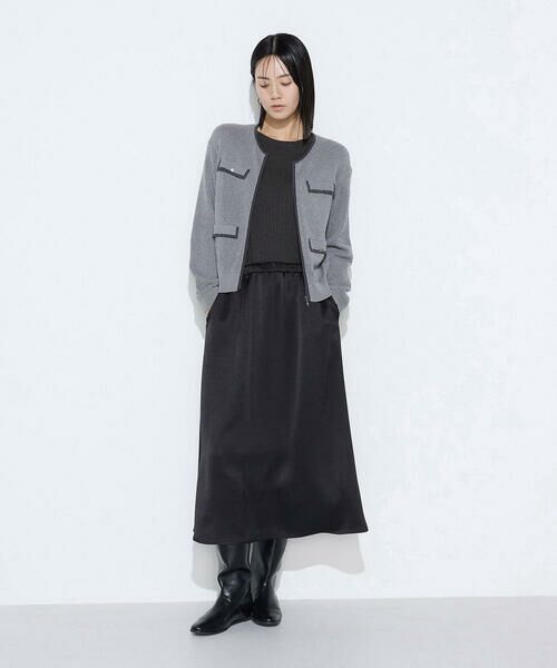 COMME CA COMFORT / コムサ・コンフォート（Lサイズ） ニット・セーター | 〔 TALLサイズ 〕 シルクコットン ベーシックニットプルオーバー | 詳細12