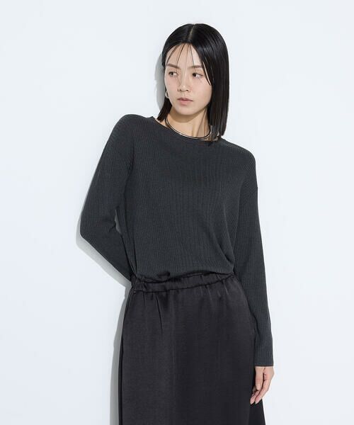 COMME CA COMFORT / コムサ・コンフォート（Lサイズ） ニット・セーター | 〔 TALLサイズ 〕 シルクコットン ベーシックニットプルオーバー | 詳細13