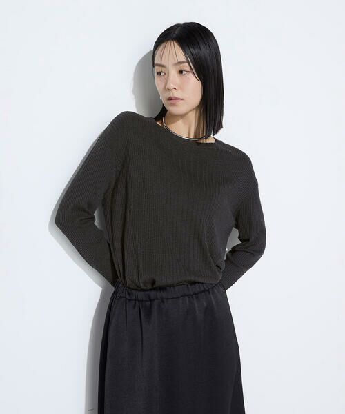 COMME CA COMFORT / コムサ・コンフォート（Lサイズ） ニット・セーター | 〔 TALLサイズ 〕 シルクコットン ベーシックニットプルオーバー | 詳細14