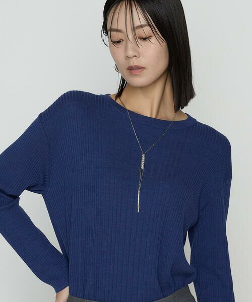 COMME CA COMFORT / コムサ・コンフォート（Lサイズ） ニット・セーター | 〔 TALLサイズ 〕 シルクコットン ベーシックニットプルオーバー | 詳細21