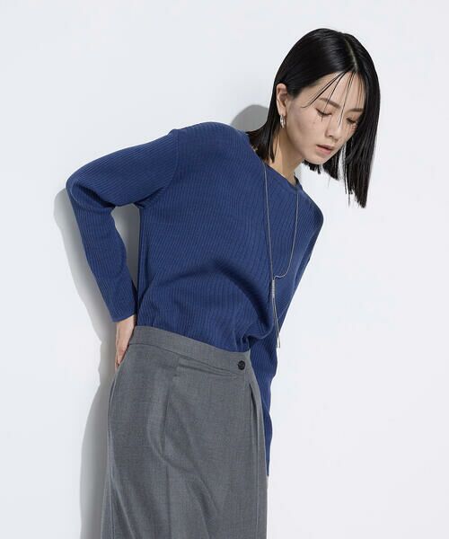 COMME CA COMFORT / コムサ・コンフォート（Lサイズ） ニット・セーター | 〔 TALLサイズ 〕 シルクコットン ベーシックニットプルオーバー | 詳細25