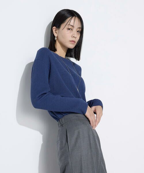 COMME CA COMFORT / コムサ・コンフォート（Lサイズ） ニット・セーター | 〔 TALLサイズ 〕 シルクコットン ベーシックニットプルオーバー | 詳細26