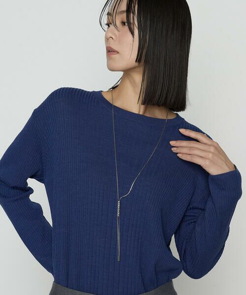 COMME CA COMFORT / コムサ・コンフォート（Lサイズ） ニット・セーター | 〔 TALLサイズ 〕 シルクコットン ベーシックニットプルオーバー | 詳細20