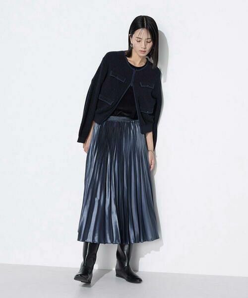 COMME CA COMFORT / コムサ・コンフォート（Lサイズ） カーディガン・ボレロ | 〔 TALLサイズ 〕 モールジャカードニット ジップアップカーディガン | 詳細16