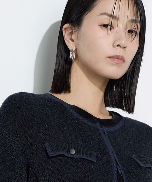 COMME CA COMFORT / コムサ・コンフォート（Lサイズ） カーディガン・ボレロ | 〔 TALLサイズ 〕 モールジャカードニット ジップアップカーディガン | 詳細20
