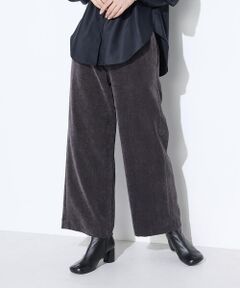 COMME CA COMFORT / コムサ・コンフォート（Lサイズ） その他パンツ | 〔 +サイズ 〕 コーデュロイ ワイドパンツ