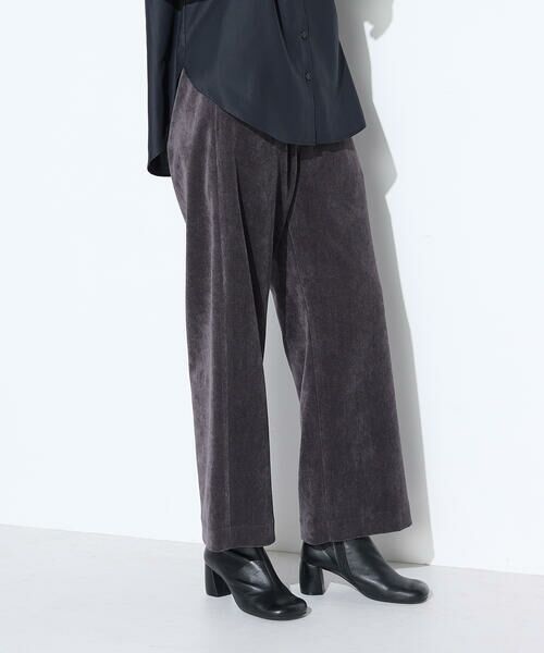 COMME CA COMFORT / コムサ・コンフォート（Lサイズ） その他パンツ | 〔 +サイズ 〕 コーデュロイ ワイドパンツ | 詳細10