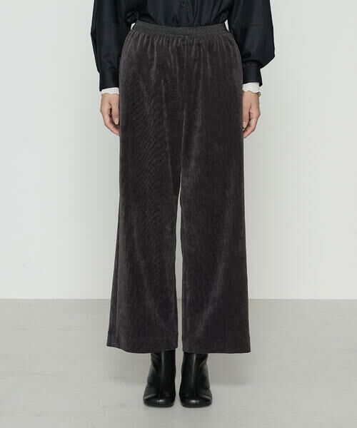 COMME CA COMFORT / コムサ・コンフォート（Lサイズ） その他パンツ | 〔 +サイズ 〕 コーデュロイ ワイドパンツ | 詳細1