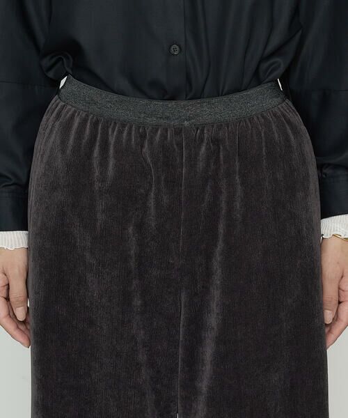 COMME CA COMFORT / コムサ・コンフォート（Lサイズ） その他パンツ | 〔 +サイズ 〕 コーデュロイ ワイドパンツ | 詳細4
