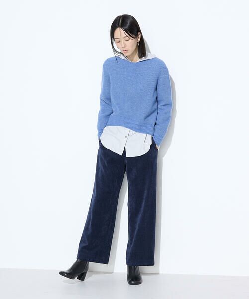 COMME CA COMFORT / コムサ・コンフォート（Lサイズ） その他パンツ | 〔 +サイズ 〕 コーデュロイ ワイドパンツ | 詳細22