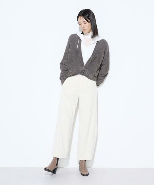 COMME CA COMFORT / コムサ・コンフォート（Lサイズ） シャツ・ブラウス | 〔 +サイズ 〕 マイクロスパン フード付きブラウス | 詳細3