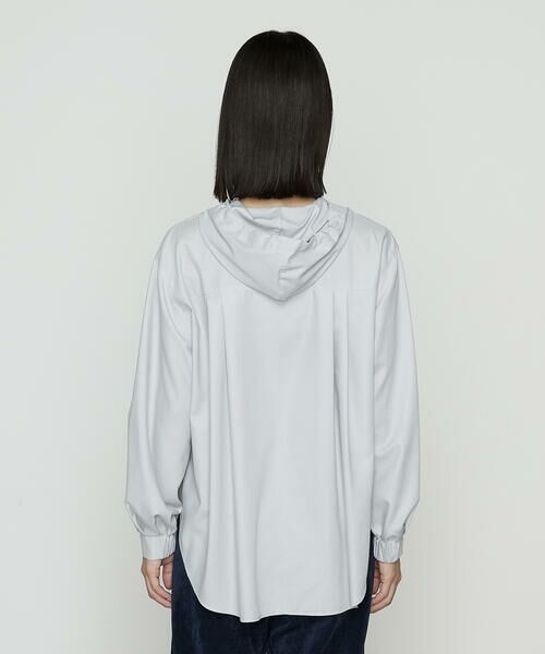 COMME CA COMFORT / コムサ・コンフォート（Lサイズ） シャツ・ブラウス | 〔 +サイズ 〕 マイクロスパン フード付きブラウス | 詳細9
