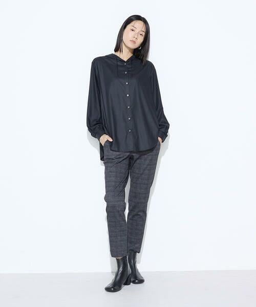 COMME CA COMFORT / コムサ・コンフォート（Lサイズ） シャツ・ブラウス | 〔 +サイズ 〕 マイクロスパン フード付きブラウス | 詳細24