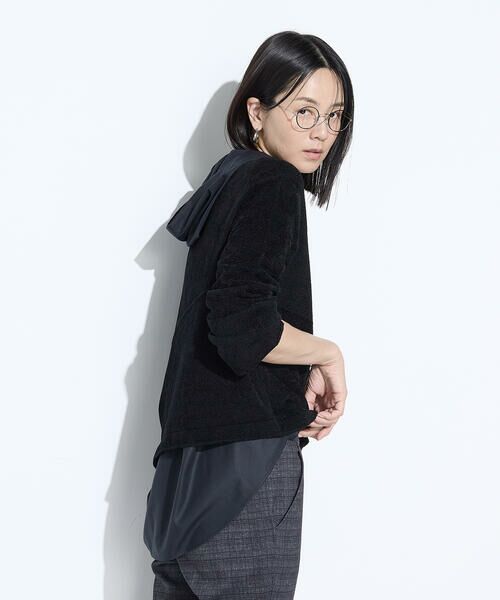 COMME CA COMFORT / コムサ・コンフォート（Lサイズ） シャツ・ブラウス | 〔 +サイズ 〕 マイクロスパン フード付きブラウス | 詳細29