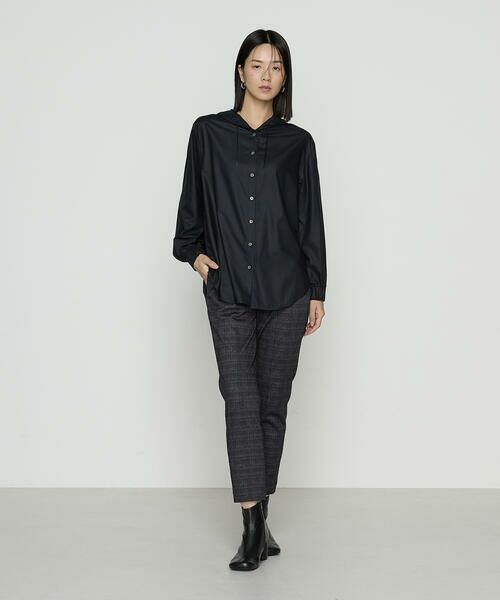 COMME CA COMFORT / コムサ・コンフォート（Lサイズ） シャツ・ブラウス | 〔 +サイズ 〕 マイクロスパン フード付きブラウス | 詳細20