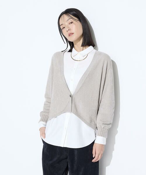 COMME CA COMFORT / コムサ・コンフォート（Lサイズ） シャツ・ブラウス | 〔 +サイズ 〕 マイクロスパン タックボリューム袖のブラウス | 詳細5