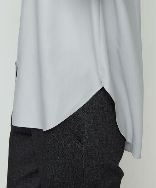 COMME CA COMFORT / コムサ・コンフォート（Lサイズ） シャツ・ブラウス | 〔 +サイズ 〕 マイクロスパン タックボリューム袖のブラウス | 詳細13
