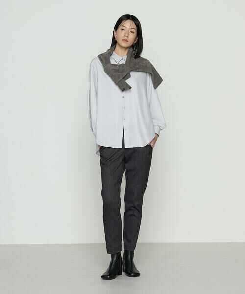 COMME CA COMFORT / コムサ・コンフォート（Lサイズ） シャツ・ブラウス | 〔 +サイズ 〕 マイクロスパン タックボリューム袖のブラウス | 詳細6