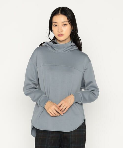 COMME CA COMFORT / コムサ・コンフォート（Lサイズ） カットソー | 〔 +サイズ 〕 レーヨンミックスダンボール フーディプルオーバー | 詳細2