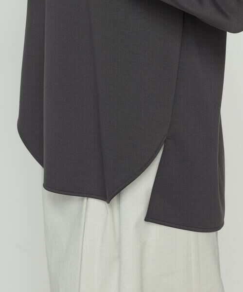 COMME CA COMFORT / コムサ・コンフォート（Lサイズ） カットソー | 〔 +サイズ 〕 レーヨンミックスダンボール フーディプルオーバー | 詳細9